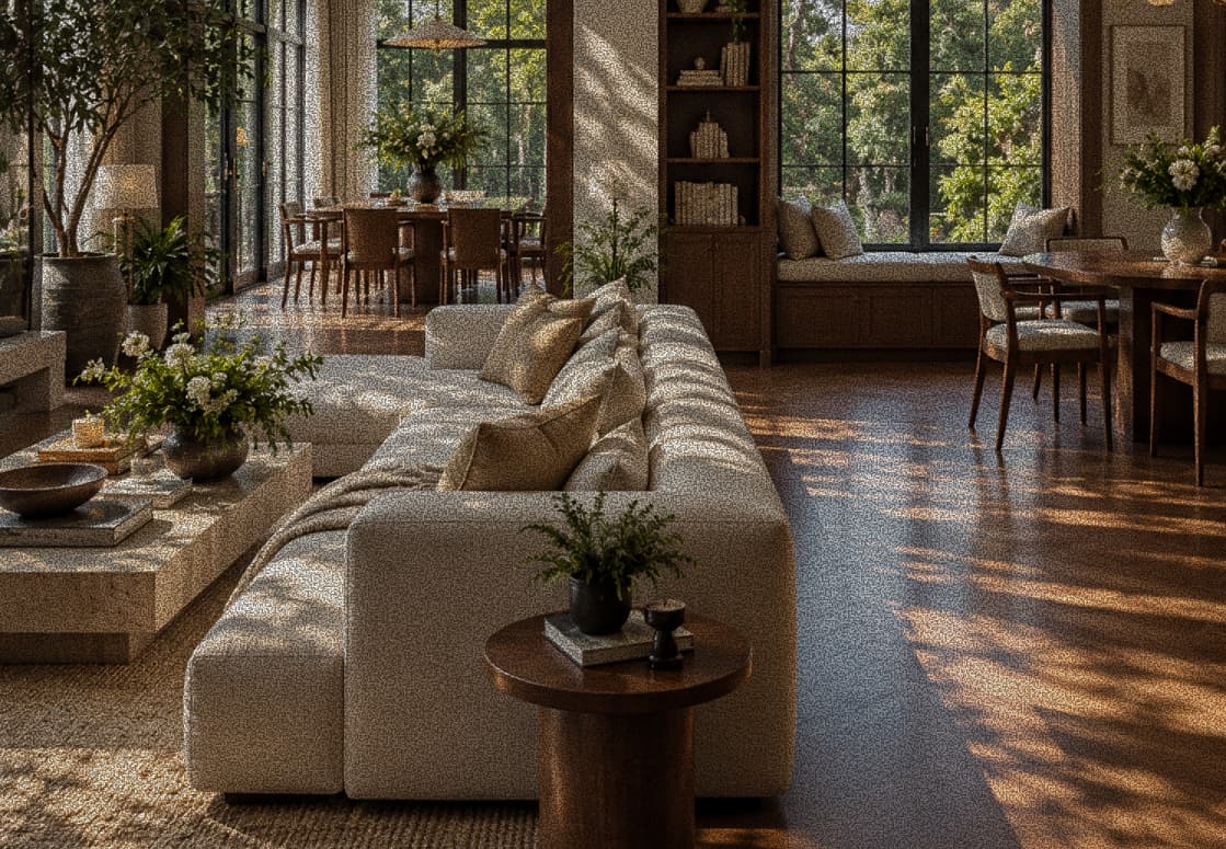 Interior detail with natural light